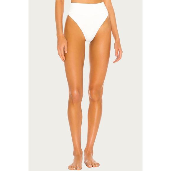 NEW BEACH RIOT highway bikini bottom in white - Picture 1 of 2